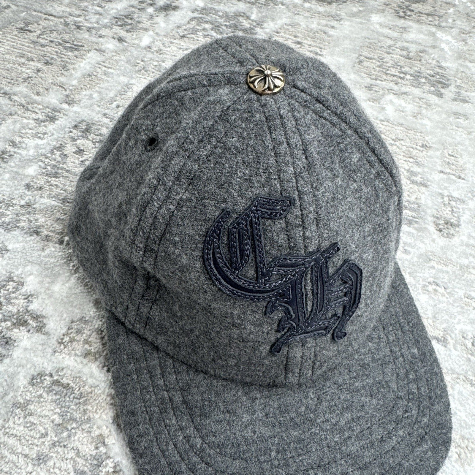 Chrome Hearts Wool Leather Strap Hat ‘grey’ 