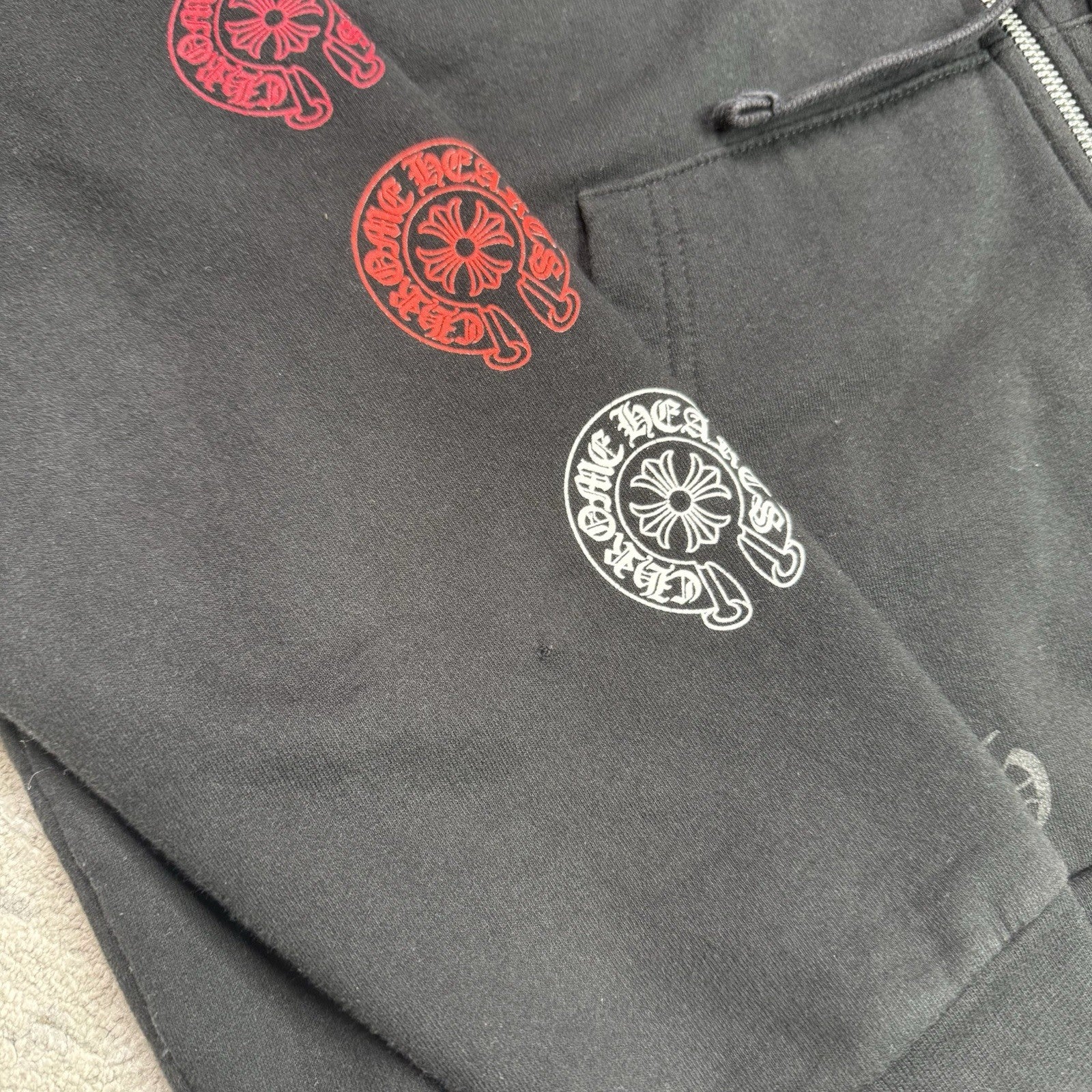 Chrome Hearts Horseshoe Multi-color Zip Up Hoodie 