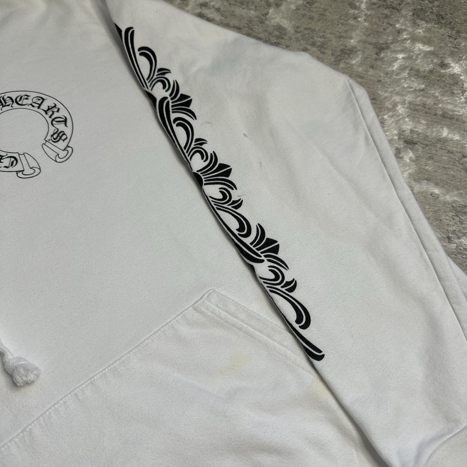 Chrome Hearts Floral Horseshoe Pullover Hoodie 