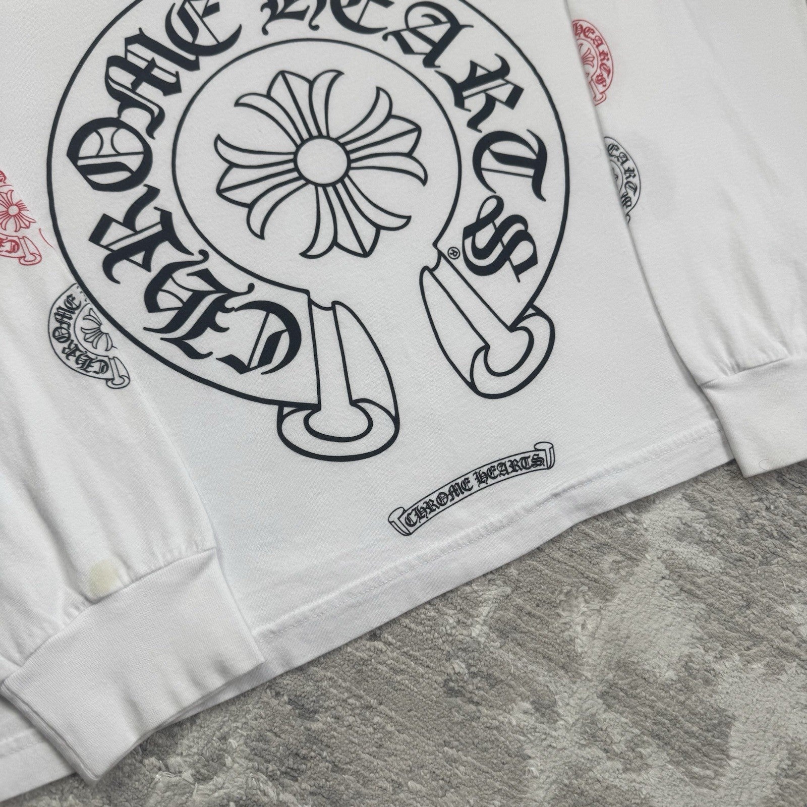 Chrome Hearts Horseshoe Multi-color Long Sleeve Tee Shirt 