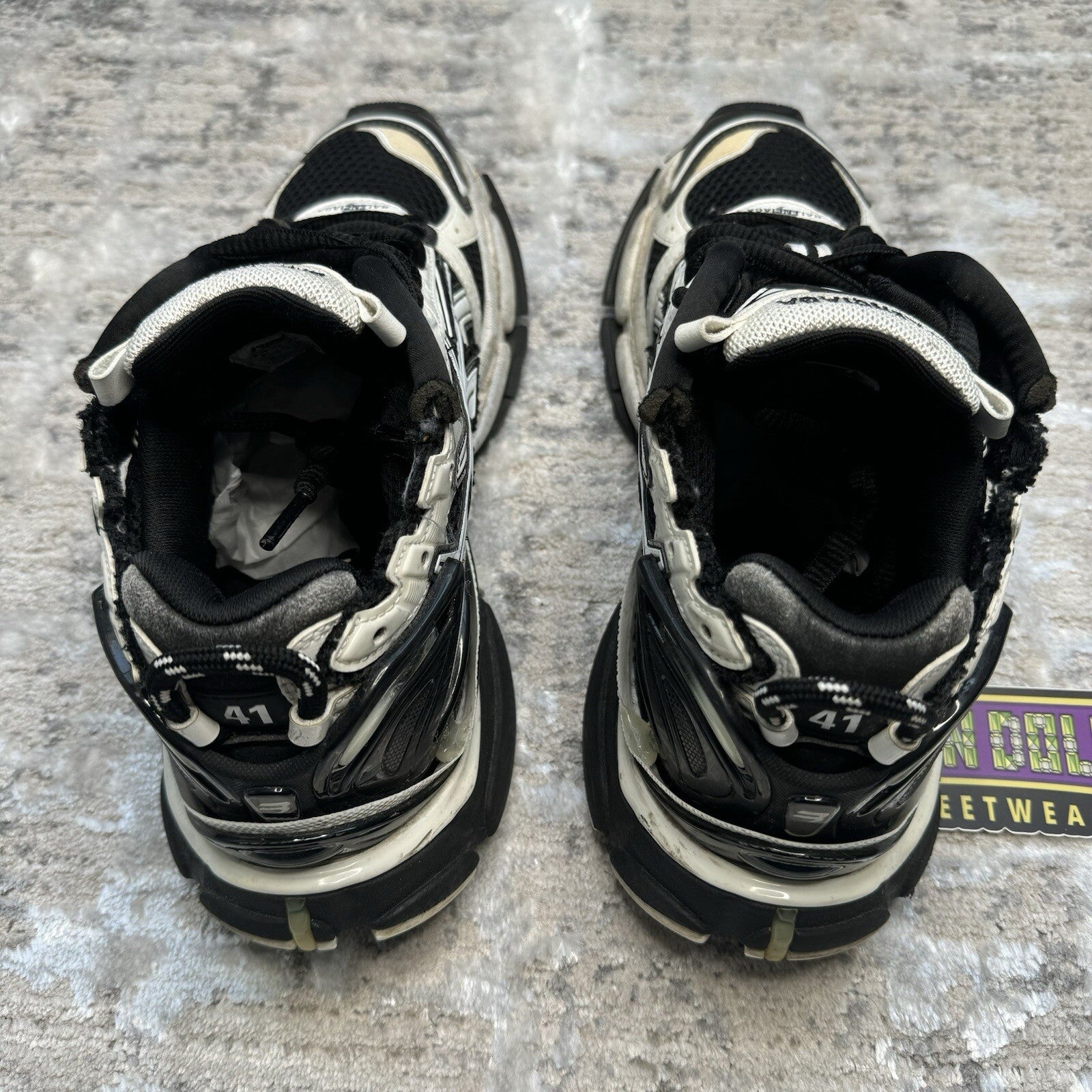 Balenciaga Runner Sneaker ‘white Black’ Sz- 8M/41EU