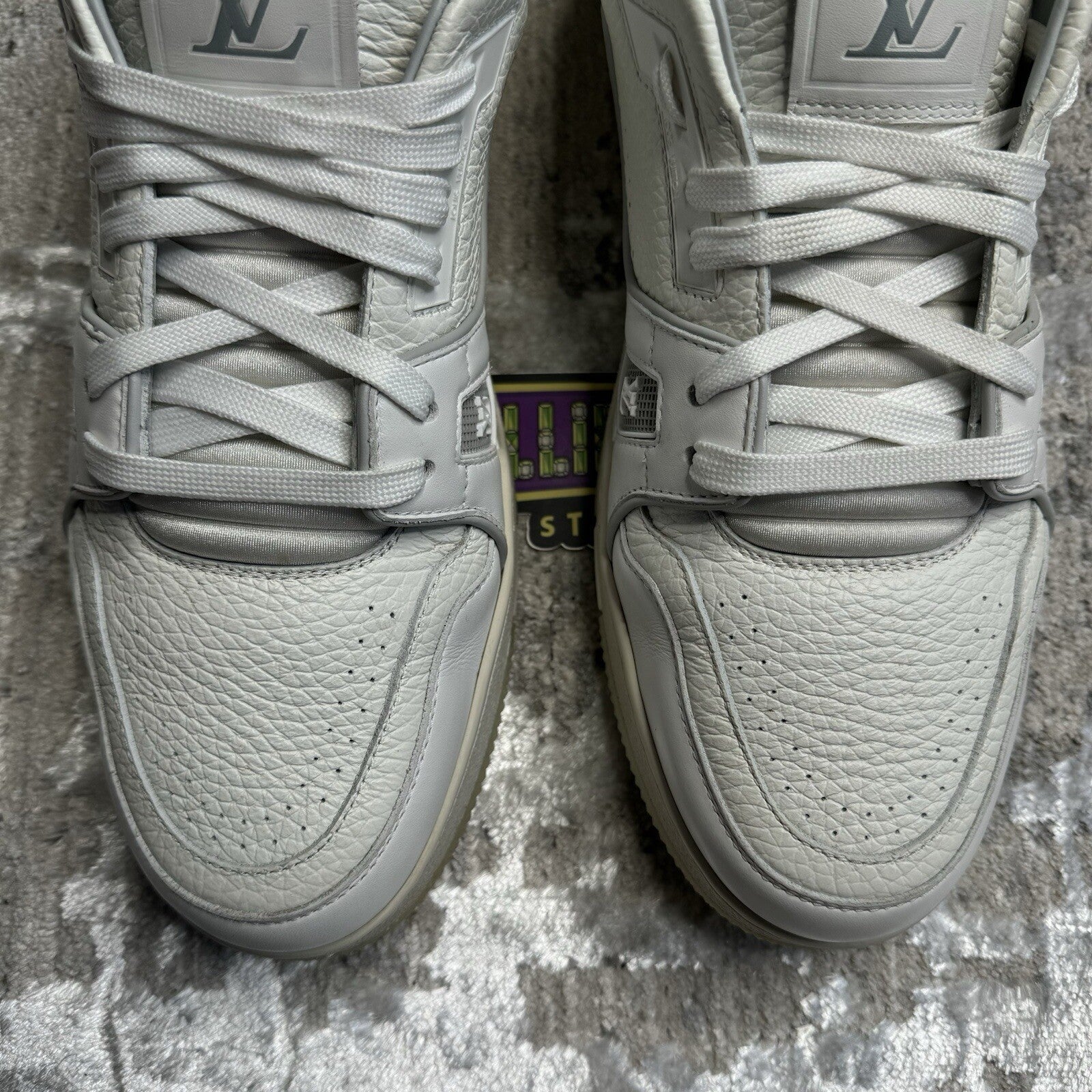 Louis Vuitton Trainer Low #54 Print White Sz- 9LV/10M