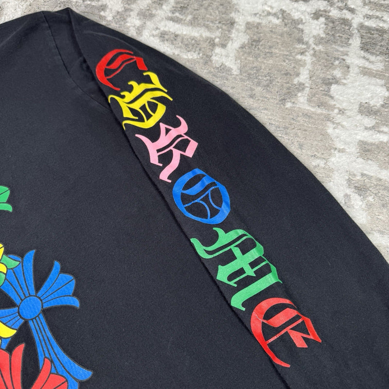Chrome Hearts Cemetery Multi-color Cross Long Sleeve Shirt 