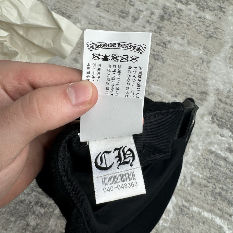 Chrome Hearts Wool Leather Strap Hat ‘black’ 