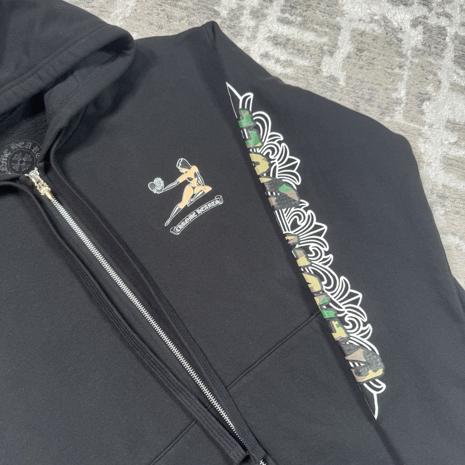 Chrome Hearts Deadly Doll Zip Up Hoodie 