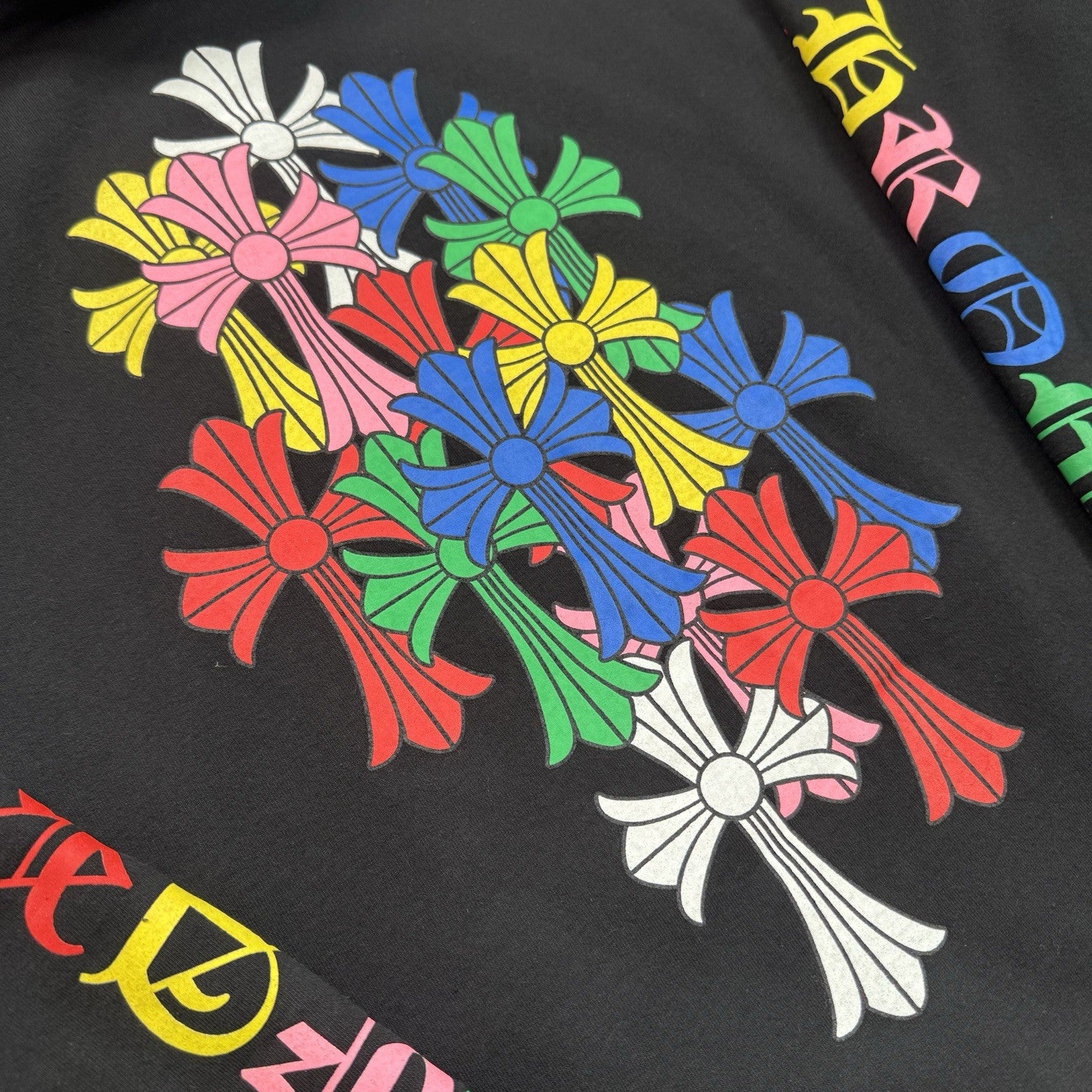 Chrome Hearts Cemetery Cross Multi-color Pullover Hoodie 