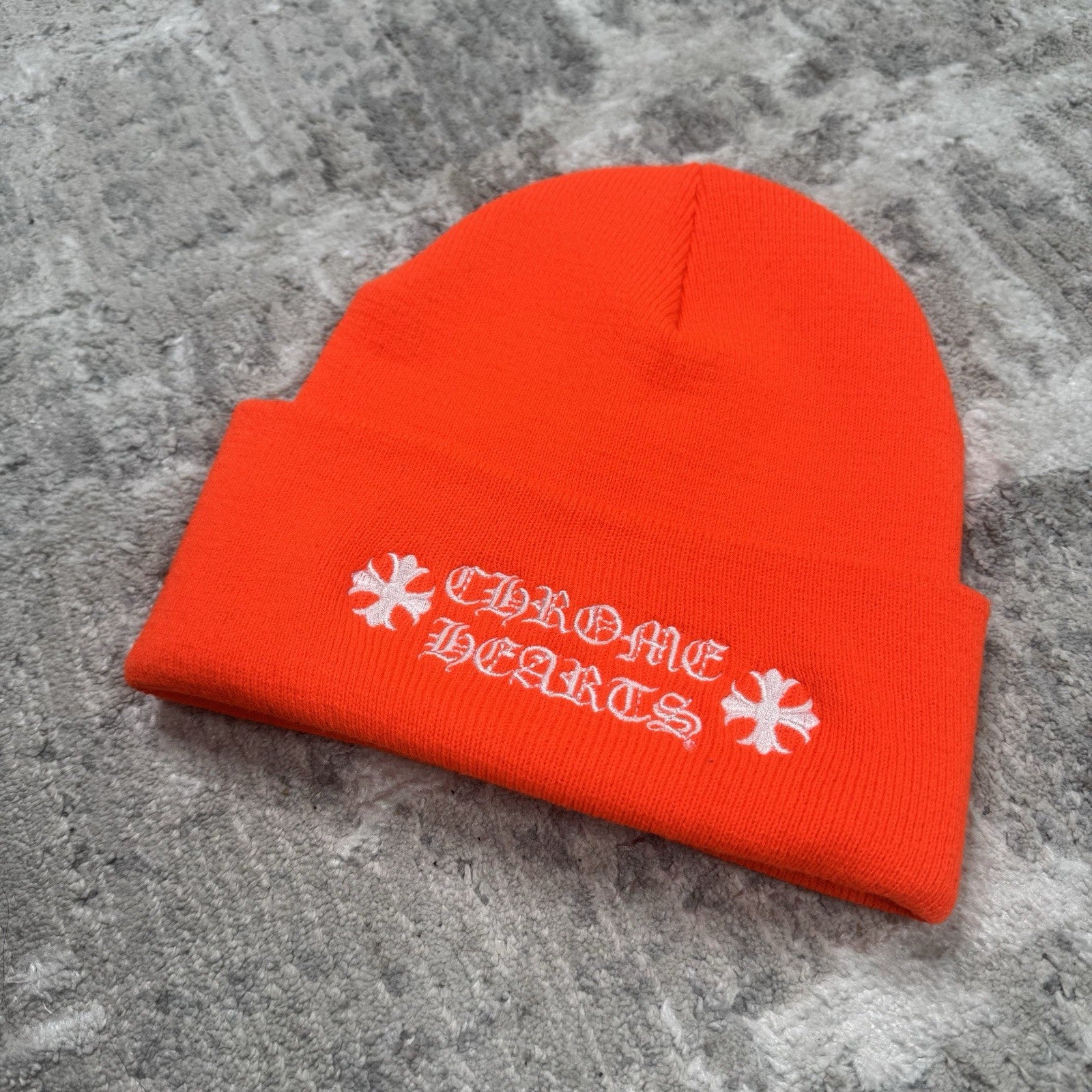 Chrome Hearts Embroidered Logo Beanie Hat 