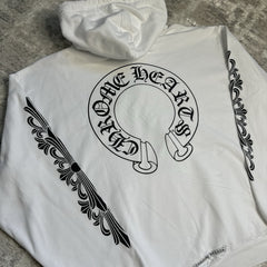 Chrome Hearts Floral Horseshoe Pullover Hoodie 