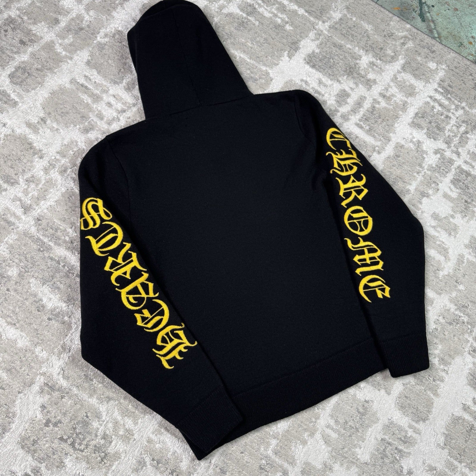 Chrome Hearts Cashmere Embroidered Sleeve Logo Pullover Hoodie 