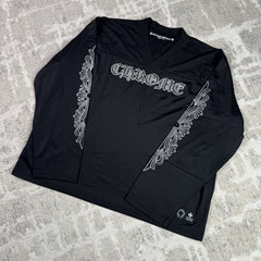 Chrome Hearts Mesh Stadium Floral Long Sleeve Jersey 
