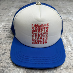 Chrome Hearts Eye Chart Logo Trucker Hat