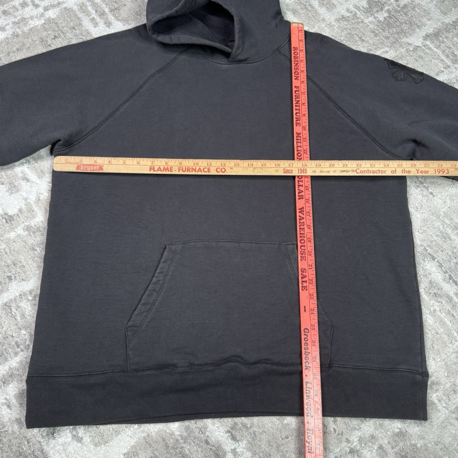 Chrome Hearts Paper Jam Leather Triple Cross Pullover Hoodie