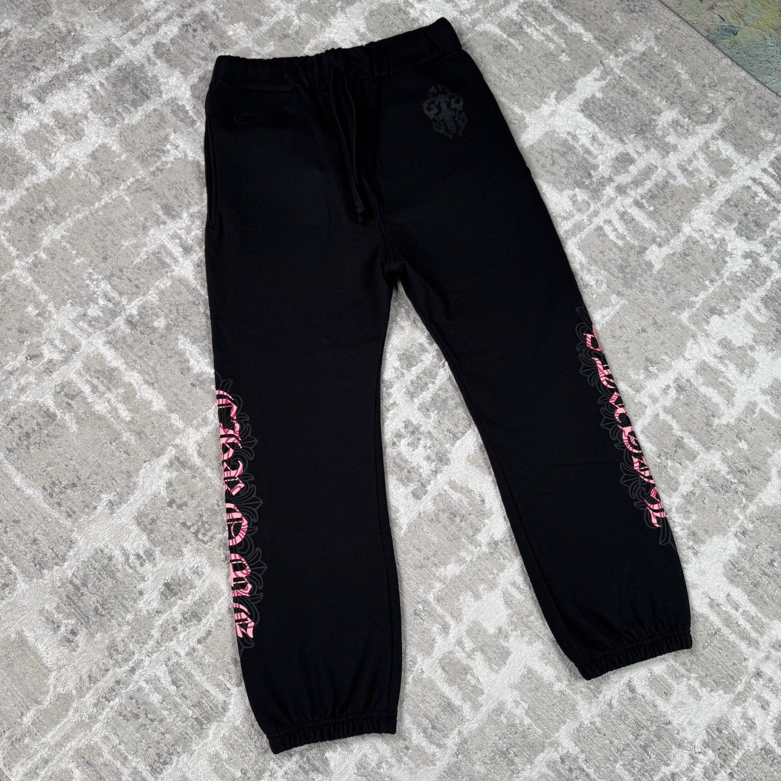 Chrome Hearts Cross Dagger Floral Sweatpants 