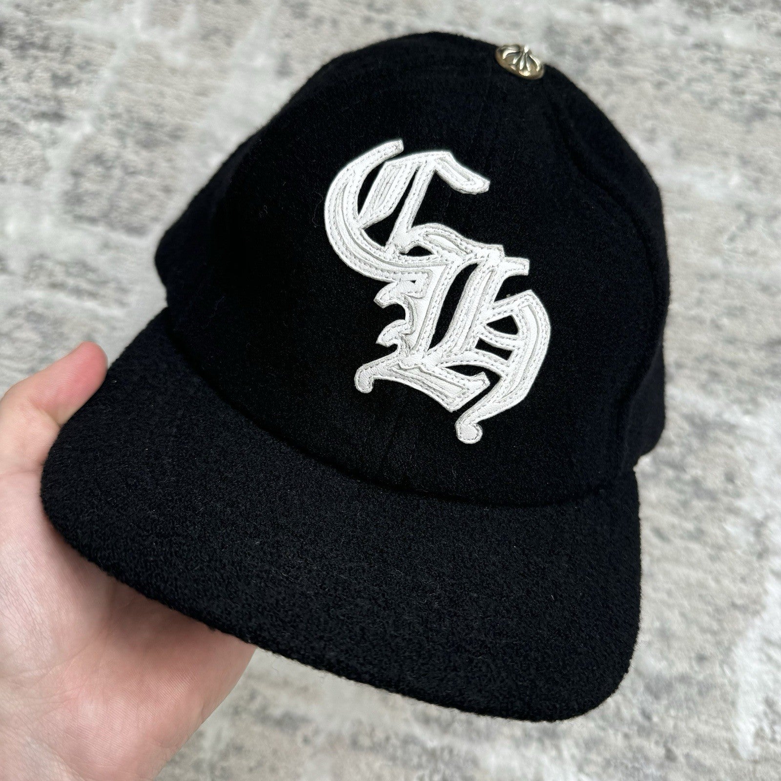 Chrome Hearts Wool Leather Strap Hat ‘black’ 