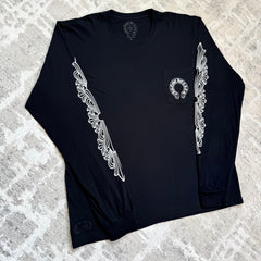 Chrome Hearts Floral Horseshoe Long Sleeve Shirt — Size XLFITS — photo 9