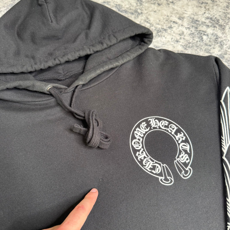 Chrome hearts horseshoe floral pullover hoodie - Million Dollar Streetwear