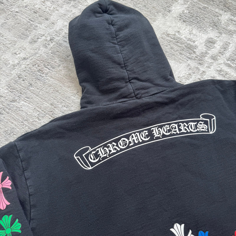 Chrome hearts cemetery multi-color cross pullover hoodie - Million Dollar Streetwear