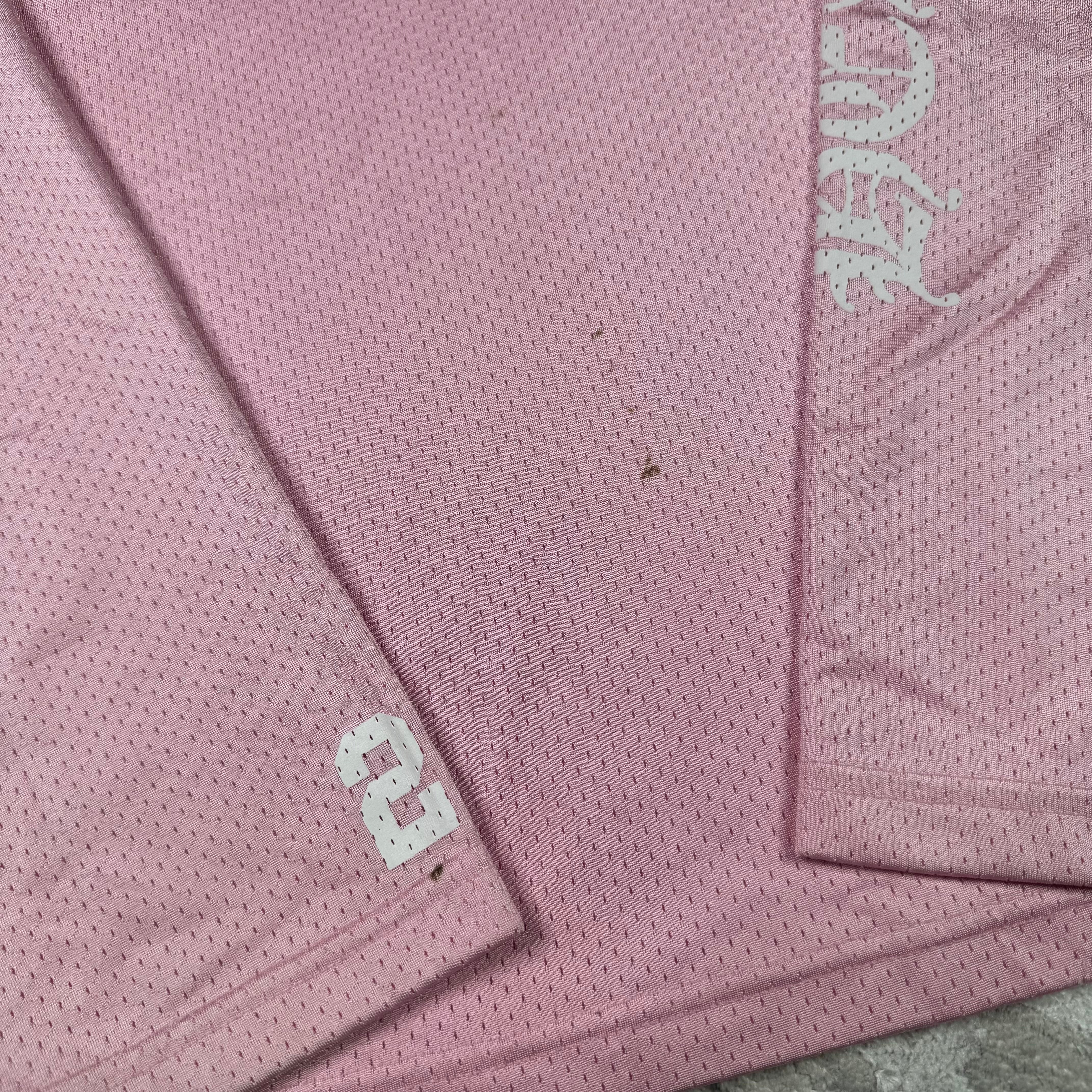 Chrome hearts love you pink mesh long sleeve stadium jersey - Million Dollar Streetwear