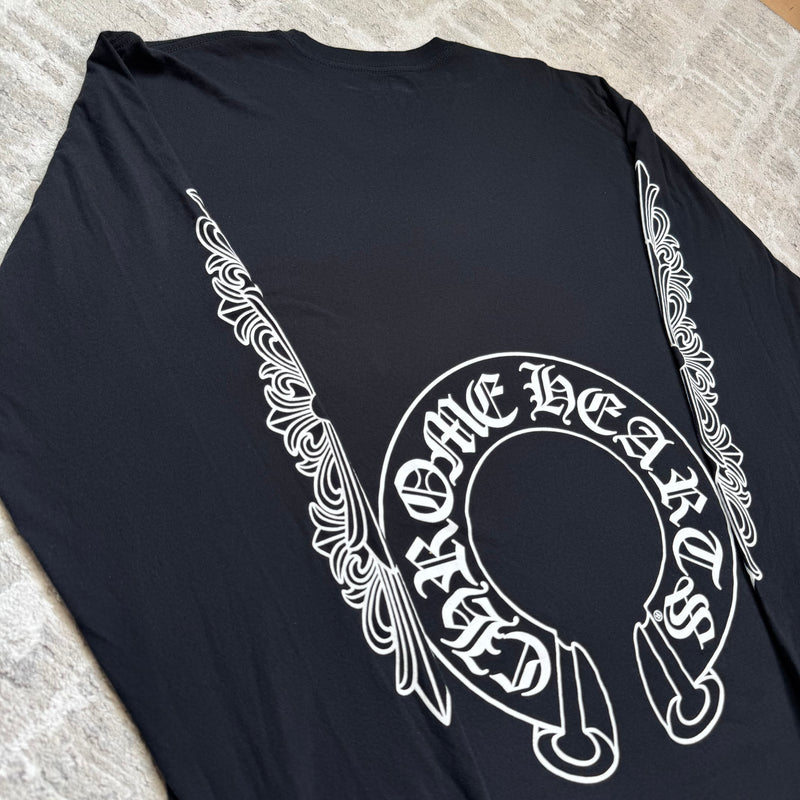 Chrome Hearts Floral Horseshoe Long Sleeve Shirt — Size XLFITS — photo 7