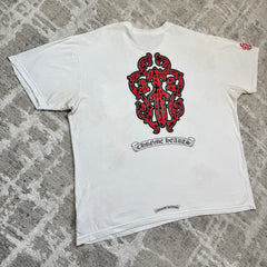 Chrome hearts dagger scroll logo short sleeve tee shirt - Million Dollar Streetwear