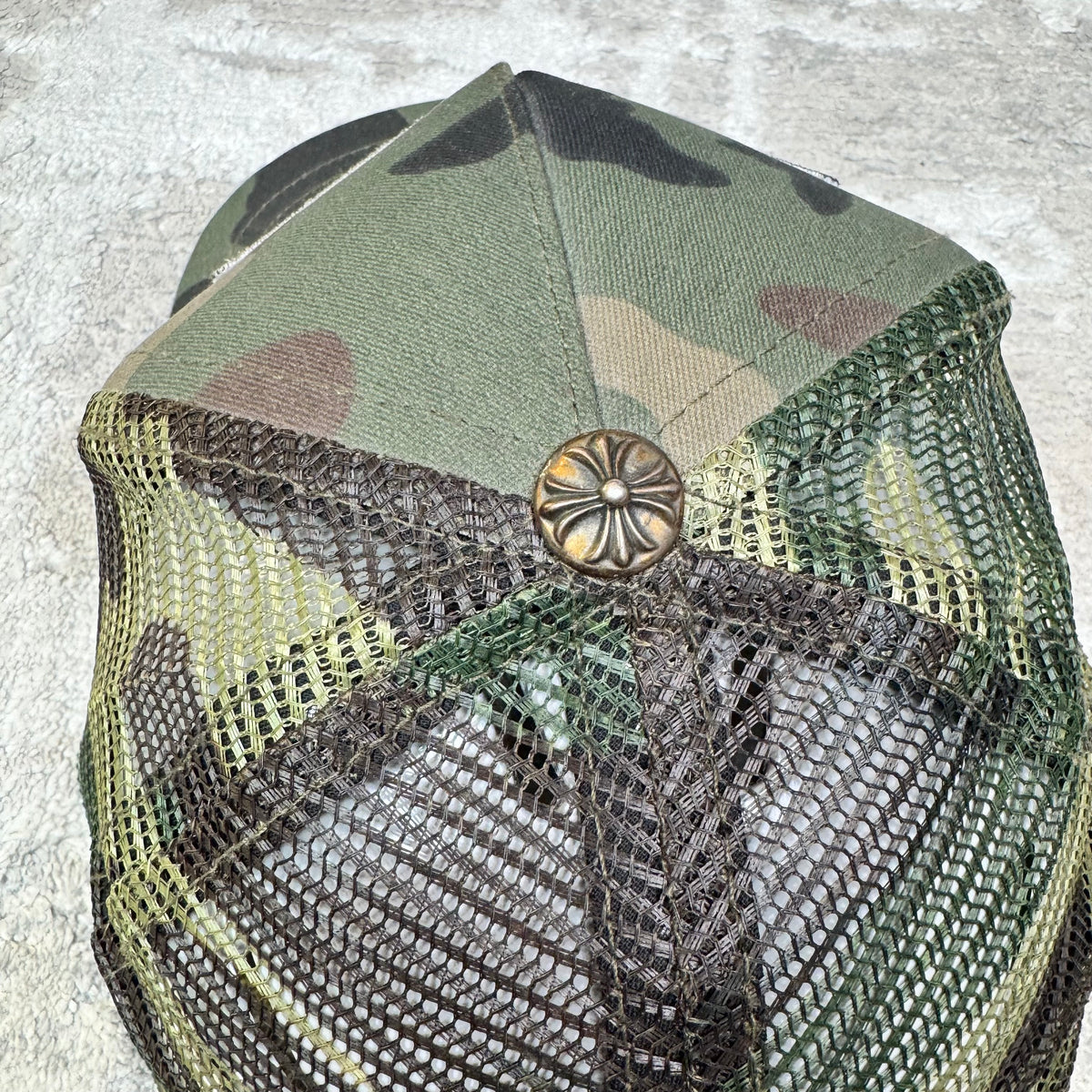 Chrome hearts camo fuck Hollywood trucker hat - Million Dollar Streetwear