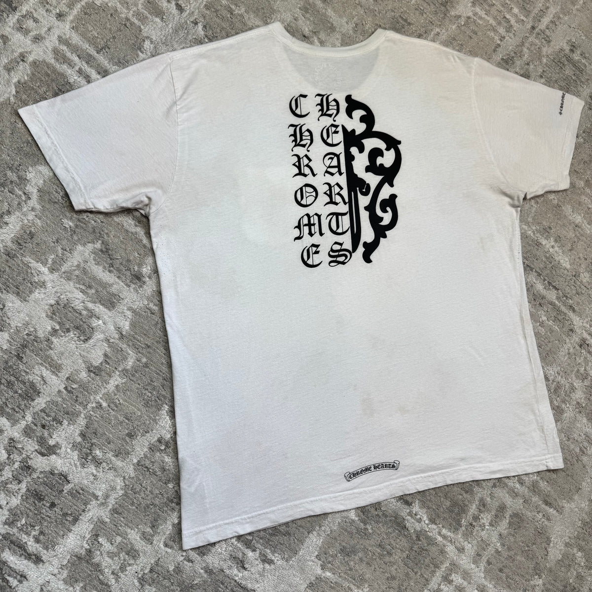 Chrome hearts dagger short sleeve tee shirt - Million Dollar Streetwear