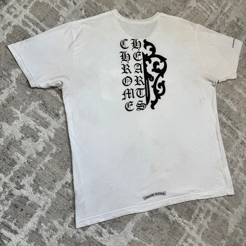 Chrome hearts dagger short sleeve tee shirt - Million Dollar Streetwear