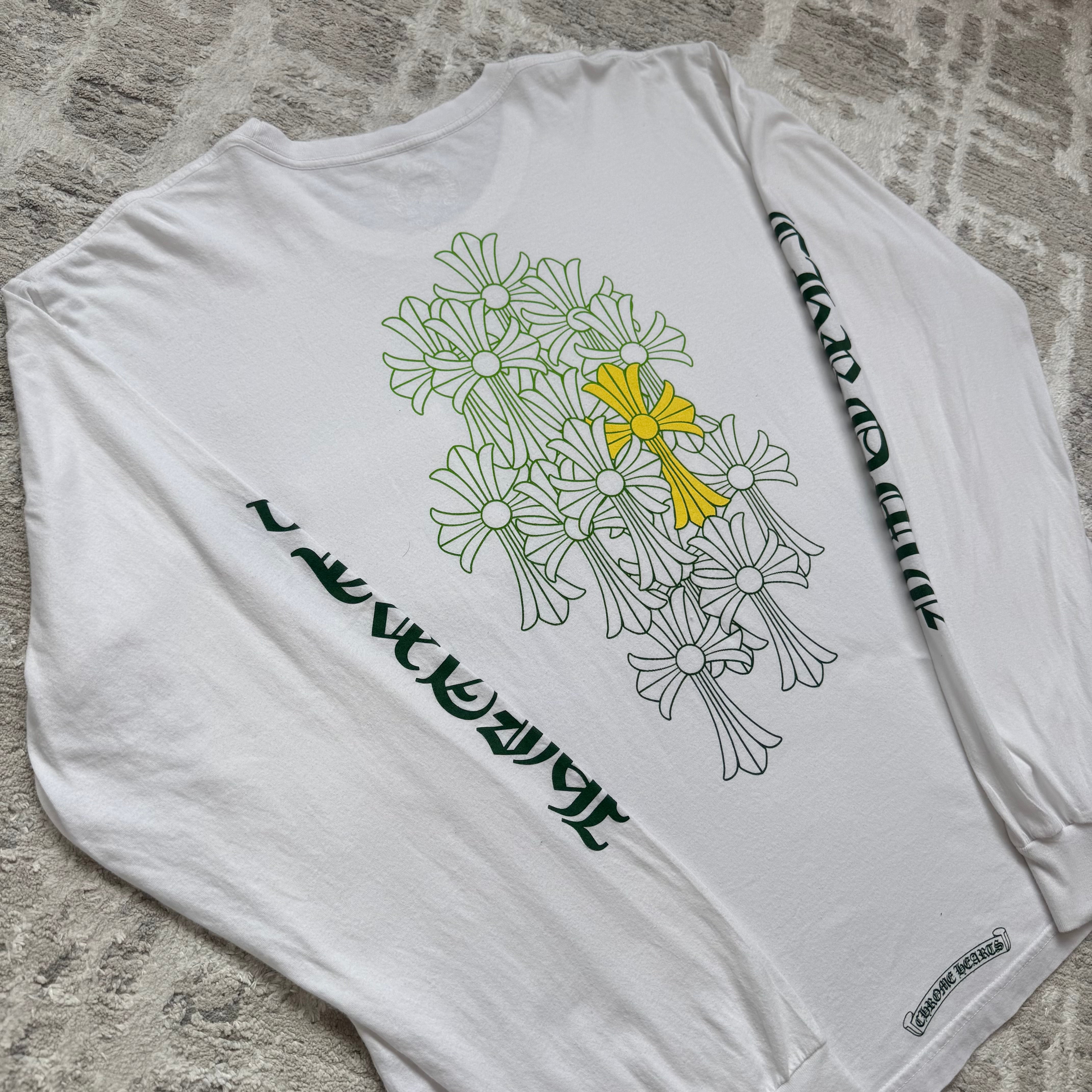 Chrome hearts flooded cross long sleeve tee shirt