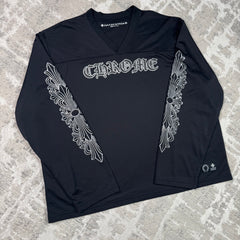 Chrome hearts mesh stadium floral long sleeve jersey - Million Dollar Streetwear