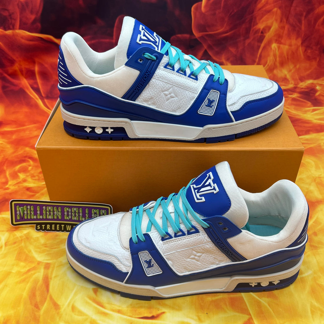 Louis Vuitton trainer low ‘sea blue’- LV 11/13M