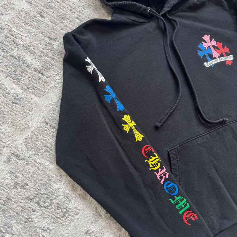 Chrome hearts cemetery multi-color cross pullover hoodie - Million Dollar Streetwear
