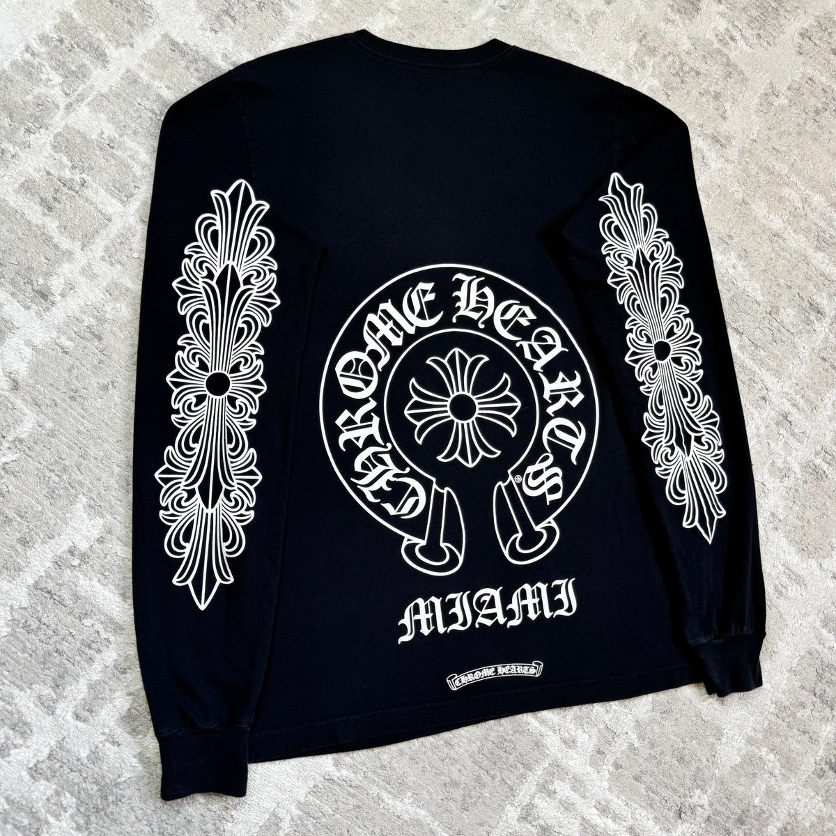 Chrome hearts Miami exclusive horseshoe floral long sleeve shirt - Million Dollar Streetwear