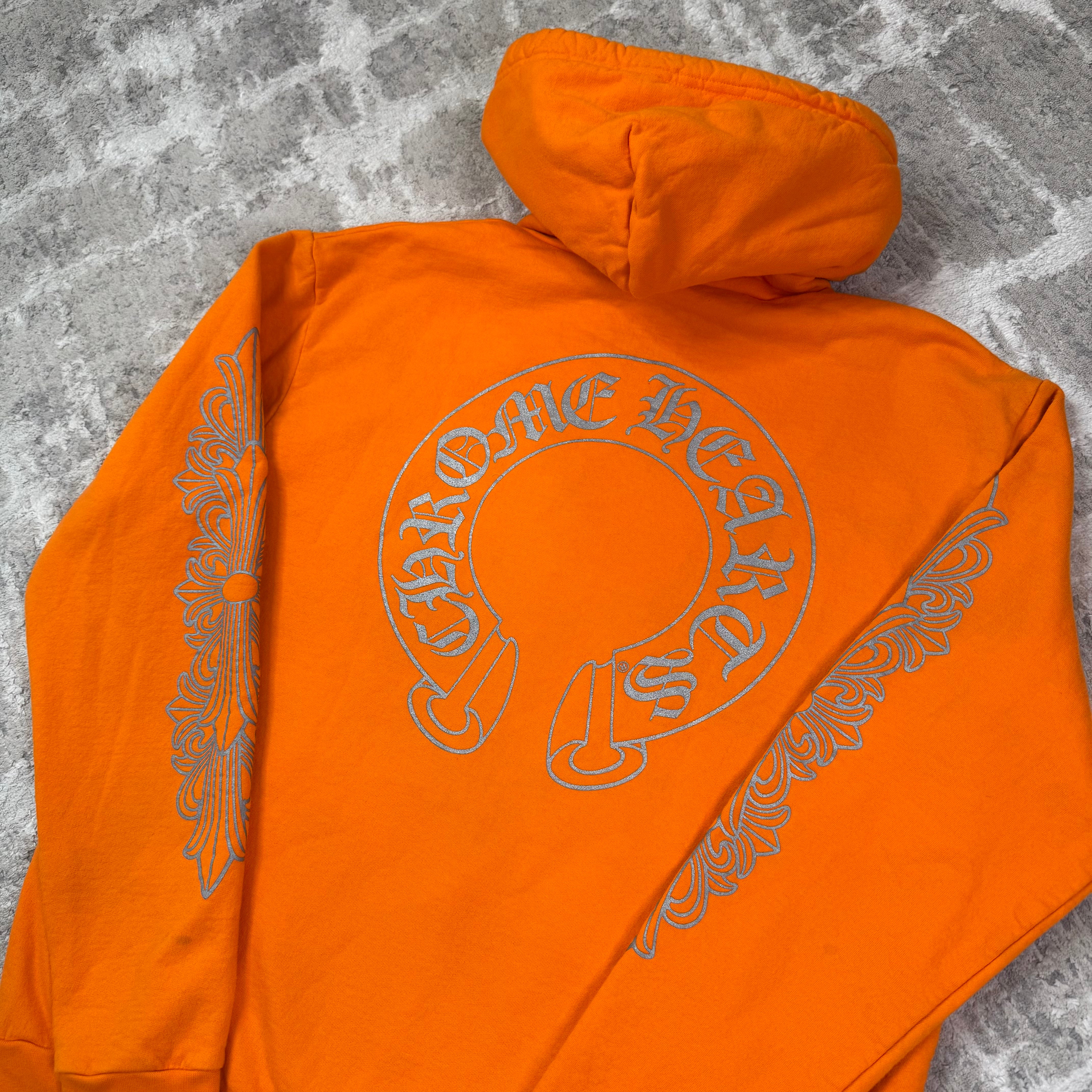 Chrome hearts Miami floral horseshoe pullover hoodie