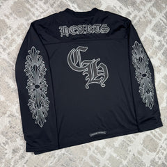 Chrome hearts mesh stadium floral long sleeve jersey - Million Dollar Streetwear
