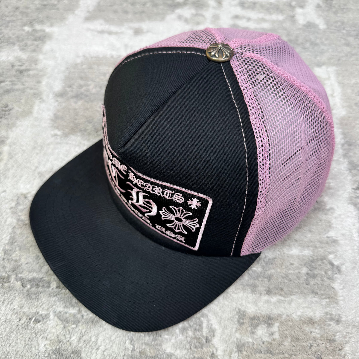 Chrome hearts pink ch Hollywood trucker hat - Million Dollar Streetwear