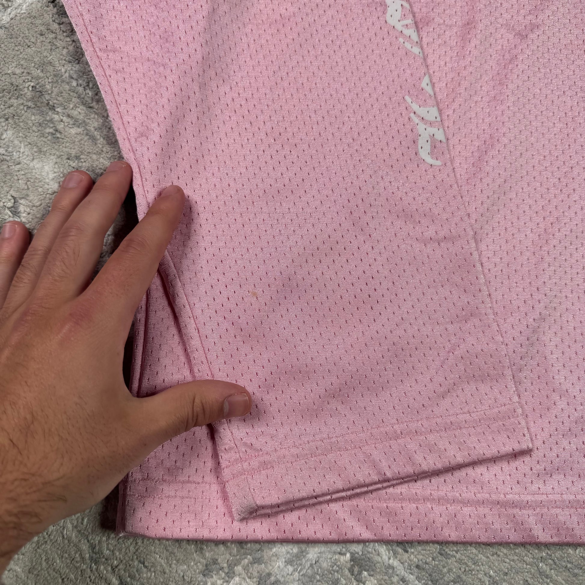 Chrome hearts love you pink mesh long sleeve stadium jersey - Million Dollar Streetwear
