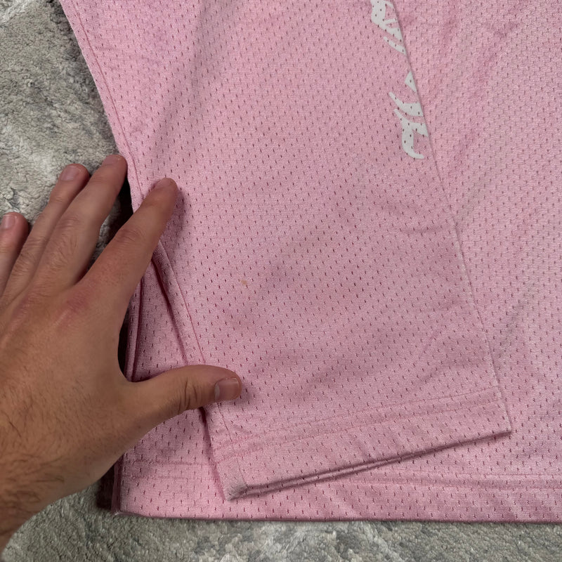 Chrome hearts love you pink mesh long sleeve stadium jersey - Million Dollar Streetwear