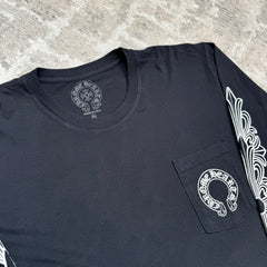 Chrome Hearts Floral Horseshoe Long Sleeve Shirt — Size XLFITS — photo 13
