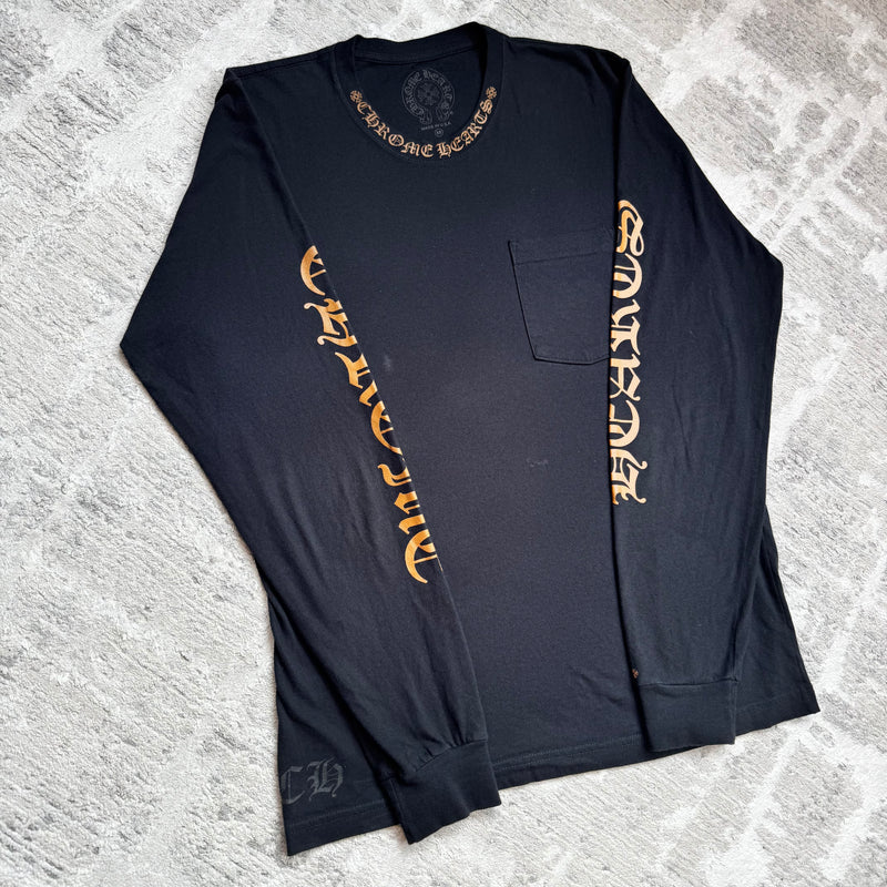 Chrome Hearts Neck Logo Long Sleeve Shirt