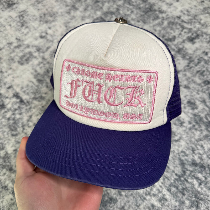 Chrome hearts fuck Hollywood trucker hat - Million Dollar Streetwear