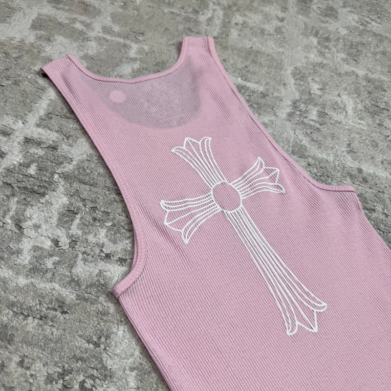 Chrome hearts cross tank top - Million Dollar Streetwear