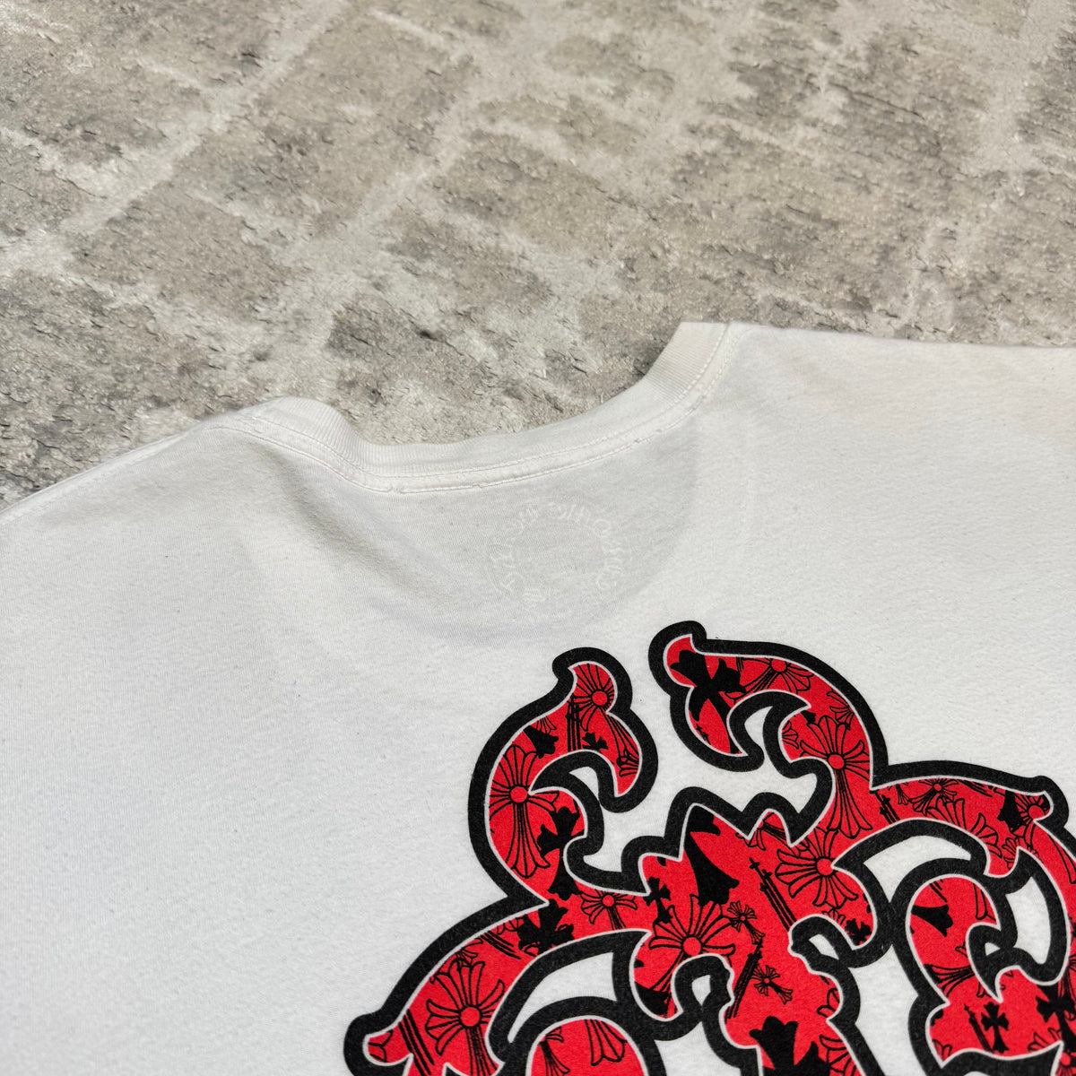 Chrome hearts dagger scroll logo short sleeve tee shirt - Million Dollar Streetwear