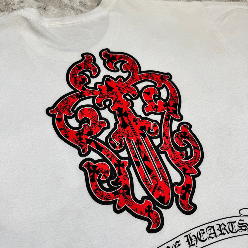 Chrome hearts dagger scroll logo short sleeve tee shirt - Million Dollar Streetwear