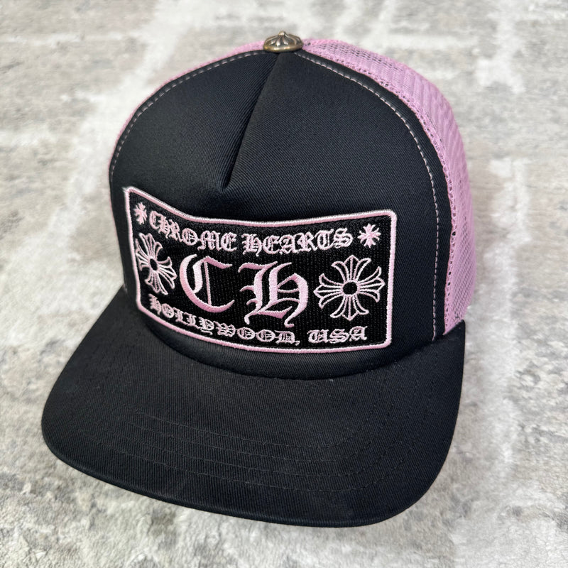 Chrome hearts pink ch Hollywood trucker hat - Million Dollar Streetwear