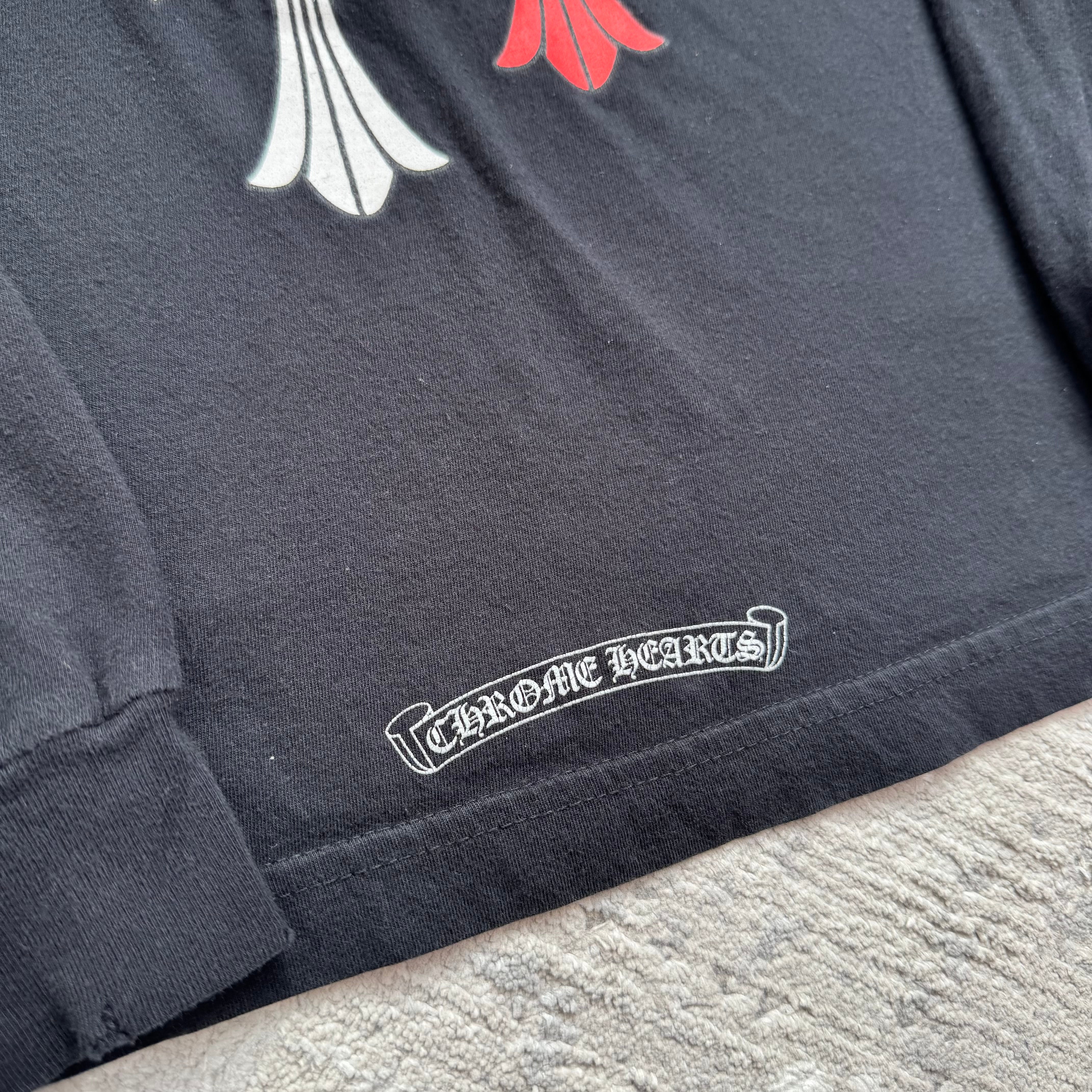 Chrome hearts cemetery multi-color cross long sleeve shirt