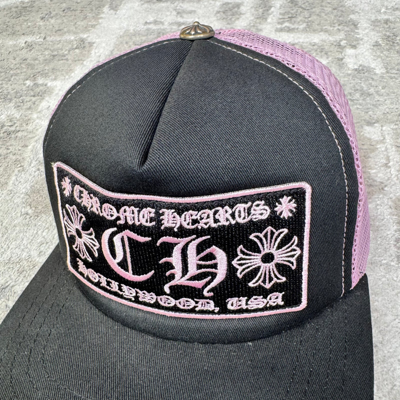 Chrome hearts pink ch Hollywood trucker hat - Million Dollar Streetwear