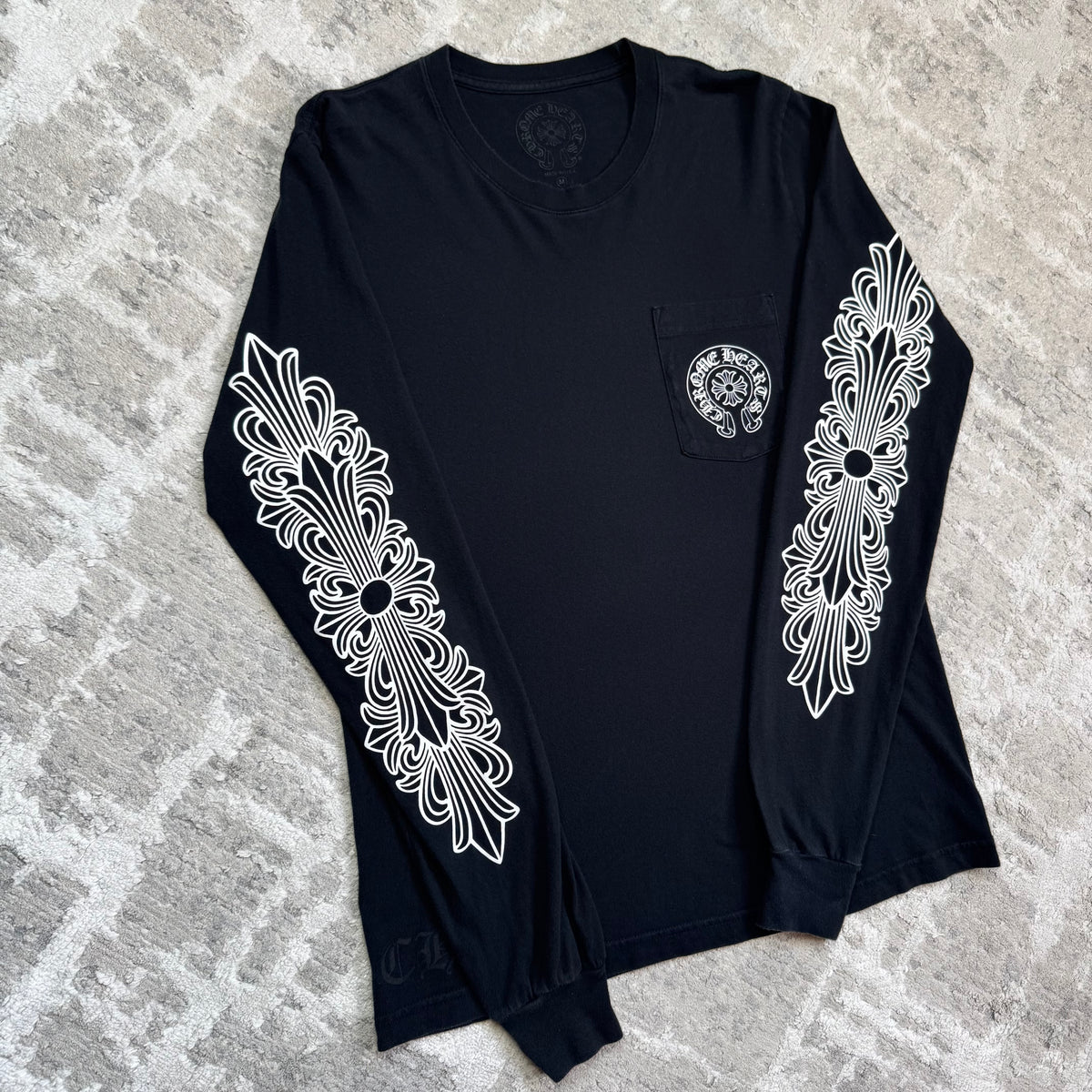 Chrome hearts Miami exclusive horseshoe floral long sleeve shirt - Million Dollar Streetwear