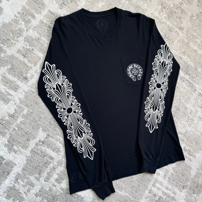 Chrome hearts Miami exclusive horseshoe floral long sleeve shirt - Million Dollar Streetwear