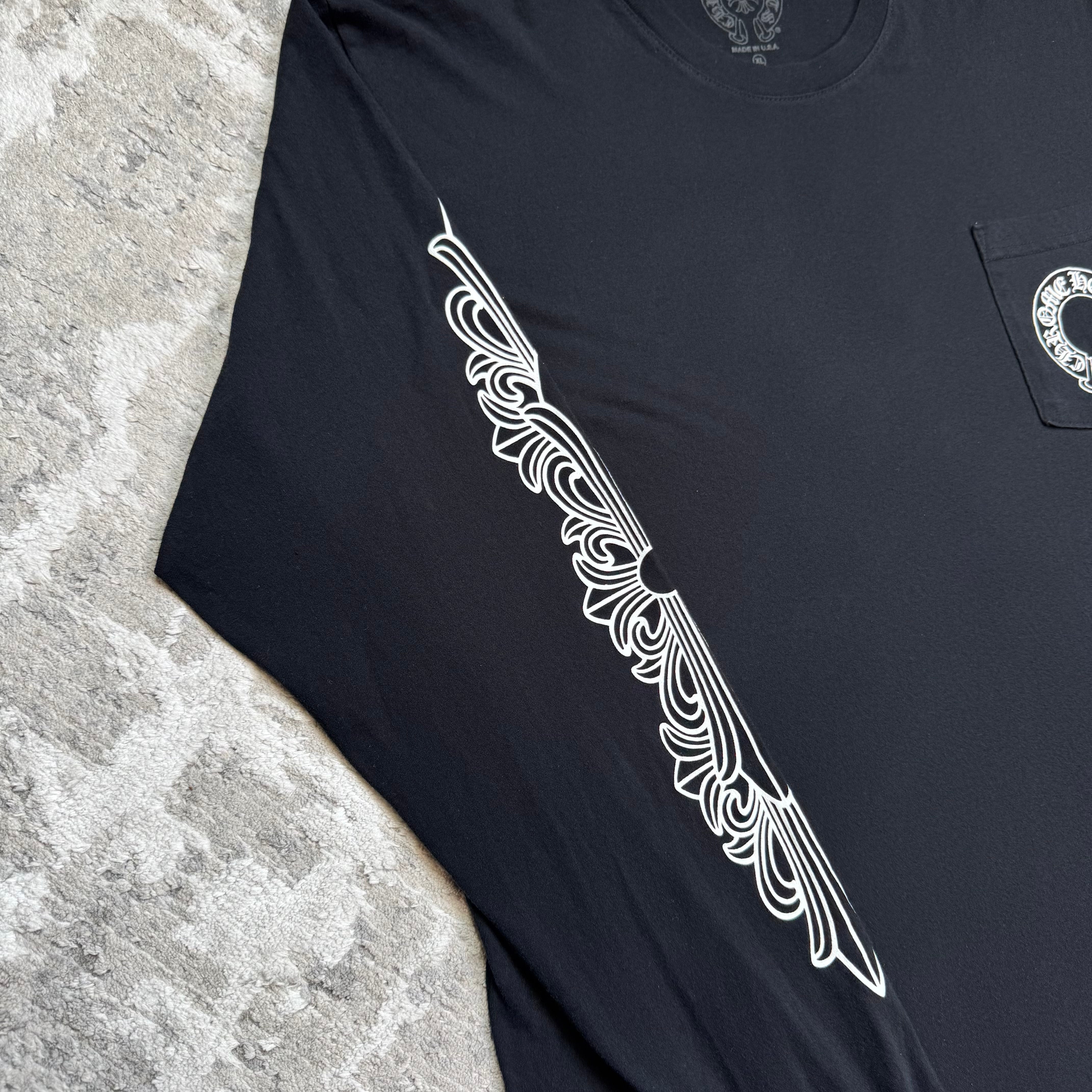 Chrome Hearts Floral Horseshoe Long Sleeve Shirt — Size XLFITS — photo 11