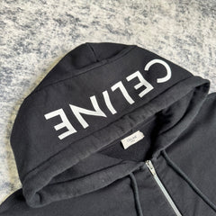 Celine hood logo zip up hoodie - Million Dollar Streetwear